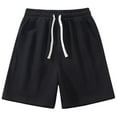 thumbnail image 1 of fatyb Shorts for Men Summer Elastic Waist Loose Casual Shorts Comfy Drawstring Mens Activewear Shorts, 1 of 6