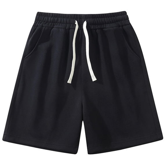 fatyb Shorts for Men Summer Elastic Waist Loose Casual Shorts Comfy Drawstring Mens Activewear Shorts