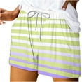 thumbnail image 1 of fatyb Shorts for Women Print Drawstring Loose Beach Shorts Lightweight Summer Lounge Womens Short Pants, 1 of 5