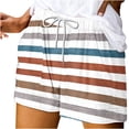 thumbnail image 1 of fatyb Shorts for Women Print Drawstring Loose Beach Shorts Lightweight Summer Lounge Womens Short Pants, 1 of 5