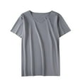 thumbnail image 1 of fatyb Summer Silk T-Shirts for Men V Neck Short Sleeve Stretch Tops Lightweight Workout Tee Shirts M-5XL, 1 of 4