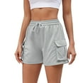 thumbnail image 1 of fatyb Sweat Shorts for Women Drawstring Lounge Cargo Shorts Casual High Waist Athletic Running Shorts, 1 of 6