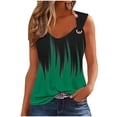thumbnail image 1 of fatyb Tank Top for Women Fashion Printed Sleeveless Tshirts Casual Loose Summer Ladies Tunic Blouses, 1 of 5