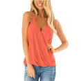 thumbnail image 1 of fatyb Tank Tops Womens Wrap V Neck Sleeveless Camisoles Adjustable Spaghetti Strap Loose Cami Blouses, 1 of 4