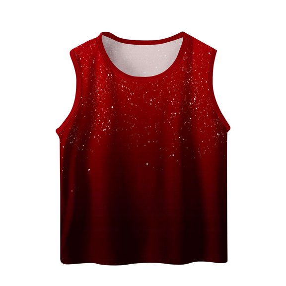 fatyb Tank Tops for Boys Girls Sleeveless Crewneck Loose T Shirts Kids Summer Beach Vacation Tee Tops