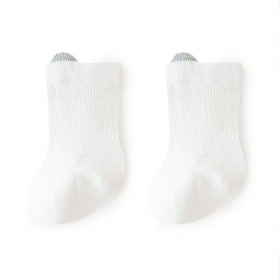 fatyb Toddler Baby Crew Socks Infant Cotton Socks for Boys Girls Comfortable Newborn Soft Casual Socks