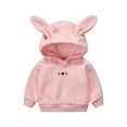 thumbnail image 1 of fatyb Toddler Baby Cute Hoodies Long Sleeve Cotton Pullover Boys Girls Casual Sweatshirts with Hood, 1 of 4