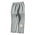 thumbnail image 1 of fatyb Toddler Baby Girls Winter Warm Leggings Cotton Fleece Lined Pants Kids Knitted Footless Tights, 1 of 6