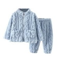 thumbnail image 1 of fatyb Toddler Boys Girls Fuzzy Fleece Lounge Outfits Long Sleeve Tops Soft Pants Fall Winter Clothes, 1 of 3