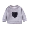 thumbnail image 1 of fatyb Toddler Girls Cotton Sweatshirts Long Sleeve Cute Crewneck Pullover Girls Casual Tops for Kids, 1 of 7