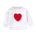 thumbnail image 1 of fatyb Toddler Girls Cotton Sweatshirts Long Sleeve Cute Crewneck Pullover Girls Casual Tops for Kids, 1 of 7