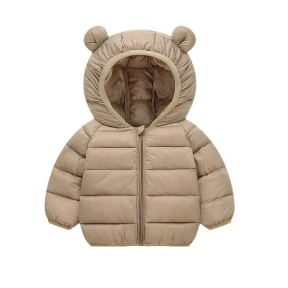 fatyb Toddler Hooded Puffer Jacket Boys Girls Lightweight down Coat Kids Thermal Outerwear with Hood
