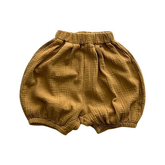 fatyb Toddler Shorts Boys Girls Cute Short Bloomer Elastic Waist Pull on Summer Casual Shorts for Kids