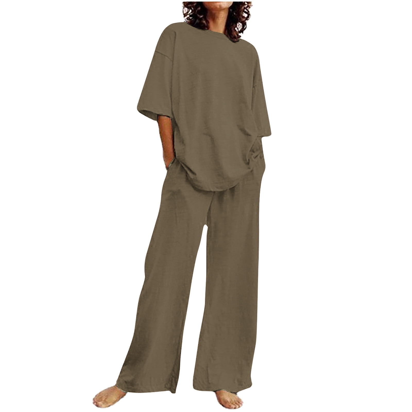 67926 Short Code fatyb Two Piece Lounge Sets for Women Plus Size Short Sleeve and ...