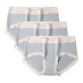 thumbnail image 1 of fatyb Underwear for Women Cotton Full Coverage Briefs Mid Waisted Womens Breathable Panties Pack of 3, 1 of 2