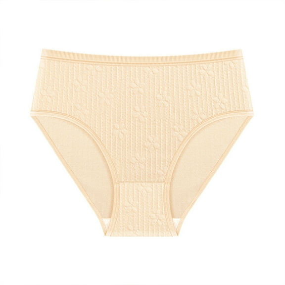 fatyb Underwear for Women High Waisted Bikini No Show Panties High Cut Briefs Soft Ladies Underpants