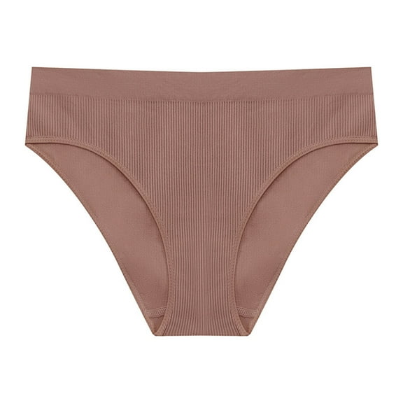 fatyb Underwear for Women Low Rise Bikini Stretch High Cut Briefs Seamless Ladies Breathable Panties