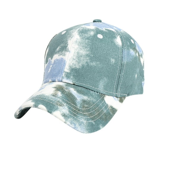 fatyb Unisex Baseball Cap Tie Dye Mens Cotton Adjustable Size Womens Baseball Hat for Hiking Running