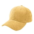 thumbnail image 1 of fatyb Unisex Corduroy Baseball Cap Mens Solid Color Womens Adjustable Trucker Cap for Outdoor Travel, 1 of 3