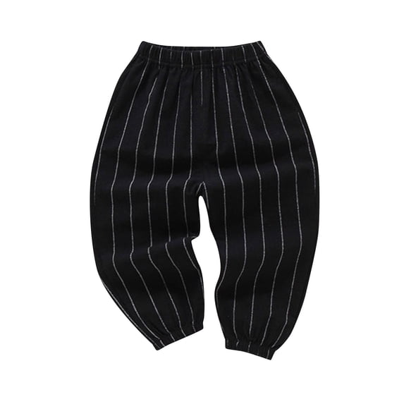 fatyb Unisex Kids Long Bloomers Elastic Waist Girls Boys Cotton Pants Lightweight Loose Casual Pants