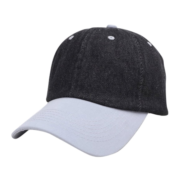 fatyb Unisex Washed Denim Baseball Caps Cotton Adjustable Vintage Trucker Hats Outdoor for Men Women