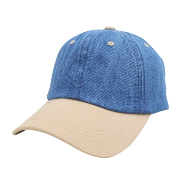 fatyb Unisex Washed Denim Baseball Caps Cotton Adjustable Vintage Trucker Hats Outdoor for Men Women