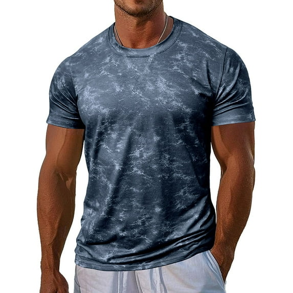 fatyb Vintage T Shirts Men's Short Sleeve Summer Casual Tops Pullover Muscle Tee Shirts for Men