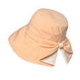 thumbnail image 1 of fatyb Wide Brim Bucket Hat for Women Sun Protection Outdoor Travel Womens Summer Beach Sun Hats with Bow, 1 of 4