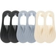 thumbnail image 1 of fatyb Women's 6 Pairs No Show Socks Cotton Ultra Low Cut Liner Non-slip Thin Socks for Flats, 1 of 7