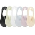 thumbnail image 1 of fatyb Women's 6 Pairs No Show Socks Cotton Ultra Low Cut Liner Non-slip Thin Socks for Flats, 1 of 7