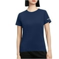 thumbnail image 1 of fatyb Women's Basic T-Shirts Short Sleeve Loose Casual T Shirts Solid Color Round Neck Summer Tee Tops, 1 of 4
