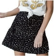 thumbnail image 1 of fatyb Women's Beach Mini Skirts Summer Ruffled Flowy A-Line Short Skirt for Ladies Cute Casual Skirts, 1 of 7