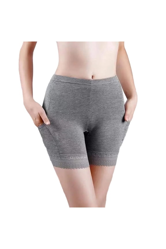 Women's Boyshorts Underwear with Leg Pockets Stretch Boxer Briefs Womens Bike Shorts Under Dress