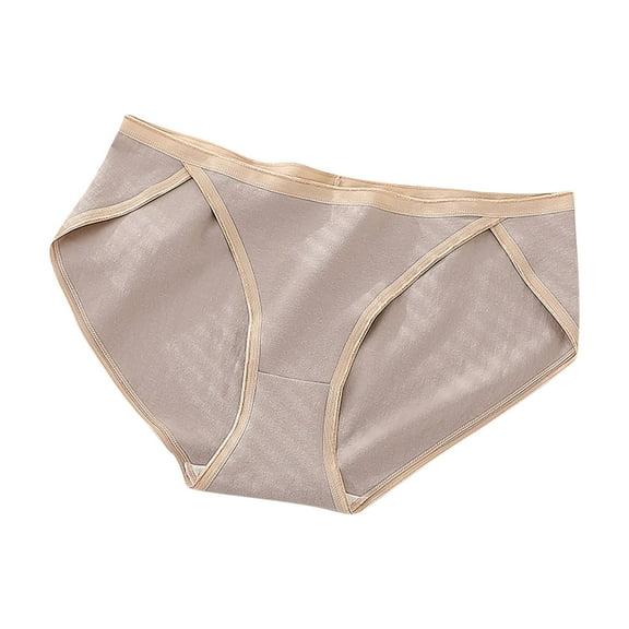 fatyb Women's Cotton Underwear High-Cut Bikini Stretch Briefs Seamless Soft Underpants for Ladies L-4xl