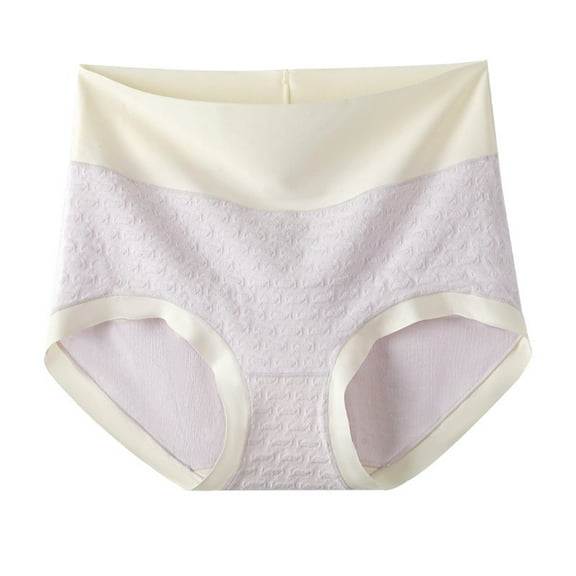fatyb Women's High Waist Cotton Underwear Full Coverage Stretch Briefs Comfortable Ladies Soft Panties