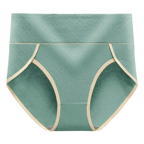 fatyb Women's High Waist Panties Cotton Underwear Full Coverage Briefs Stretch Soft Ladies Underpants