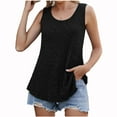 thumbnail image 1 of fatyb Women's Knit Tank Tops Sleeveless Round Neck Shirts Casual Summer Loose Tunic Blouses for Women, 1 of 7