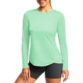 thumbnail image 1 of fatyb Women's Long Sleeve Shirts Outdoor Sun Protection Lightweight Hiking Running Athletic Tops for Women, 1 of 5