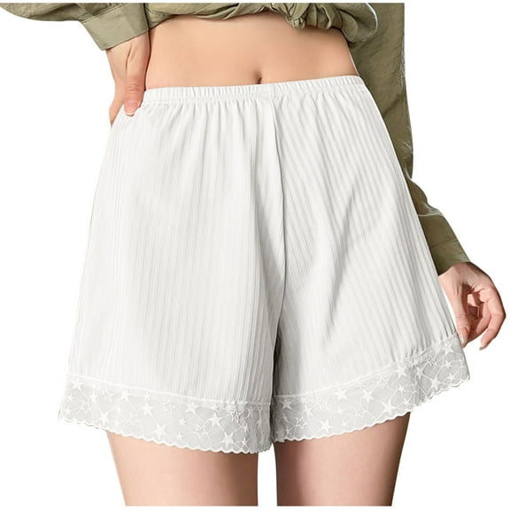 fatyb Women's Pajama Shorts Elastic High Waist Lounge Shorts Casual Loose Comfy Sleepwear Pjs Bottoms