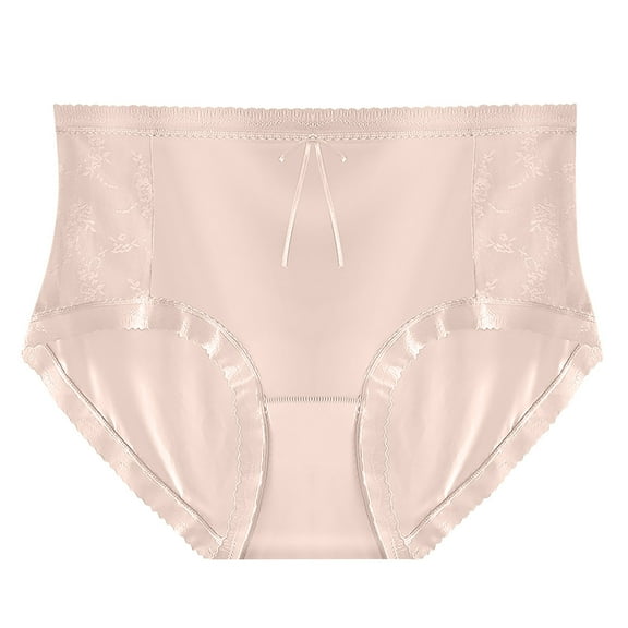 fatyb Women's Plus Size Underwear High Waist Ladies Briefs Soft Panties Thin Full Coverage Underpants