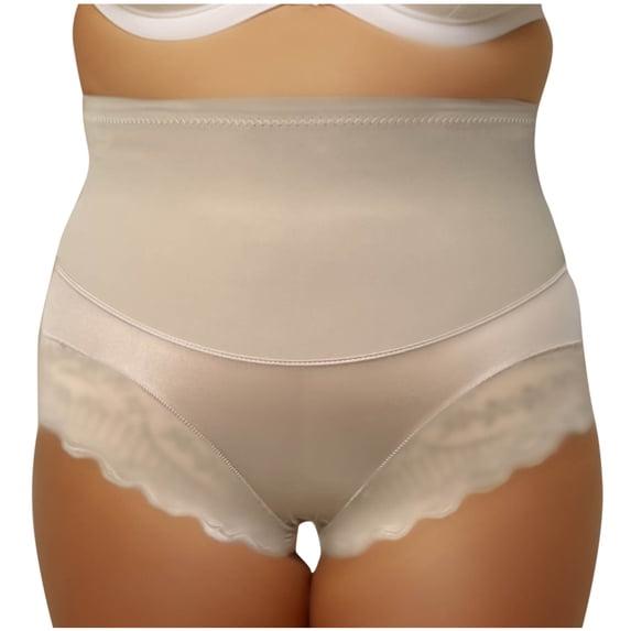fatyb Women's Plus Size Underwear High Waisted Panties Shapewear Full Coverage Stretch Ladies Briefs