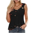 thumbnail image 1 of fatyb Women's Printed Tank Tops Casual Sleeveless Loose Tshirts Summer Womens Beach Vacation Blouses, 1 of 5