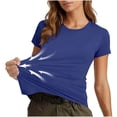 thumbnail image 1 of fatyb Women's Running T Shirts Stretch Athletic Tee Shirts Short Sleeve Breathable Workout Tops Activewear, 1 of 6