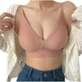 thumbnail image 1 of fatyb Women's Seamless Bras No Underwire Padded Bras Full Coverage Soft Support Everyday Bras for Ladies, 1 of 2