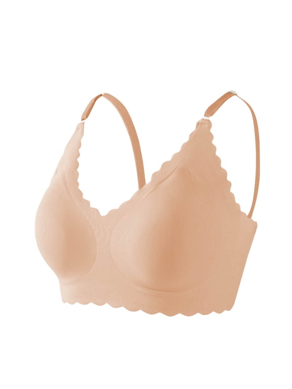 Women's Seamless Bras No Underwire Pullover T Shirt Bras Full Coverage Bralettes Everyday Wear