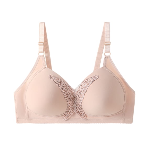 fatyb Women's Seamless Bras No Underwire Soft Support Bralettes Everyday Full Coverage Bras with Lace
