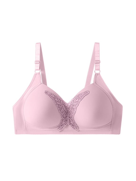 Women's Seamless Bras No Underwire Soft Support Bralettes Everyday Full Coverage Bras with Lace