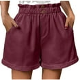 thumbnail image 1 of fatyb Women's Summer Pants Drawstring Lounge Pants Tapered Cuffed Beach Pants with Pockets Trousers, 1 of 5