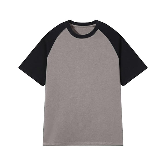 fatyb Women's T-Shirts Crew Neck Color Block Casual Tee Shirts Short Sleeve Summer Loose Pullover Tops