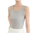 thumbnail image 1 of fatyb Women's Tank Tops Ribbed Sleeveless Basic Tops Casual Round Neck Knit Summer Tee Shirts for Women, 1 of 7
